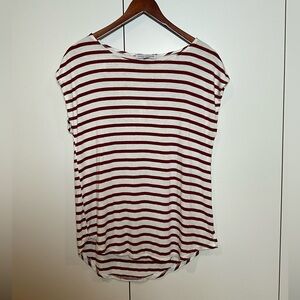 Striped Women's Top - Red and White